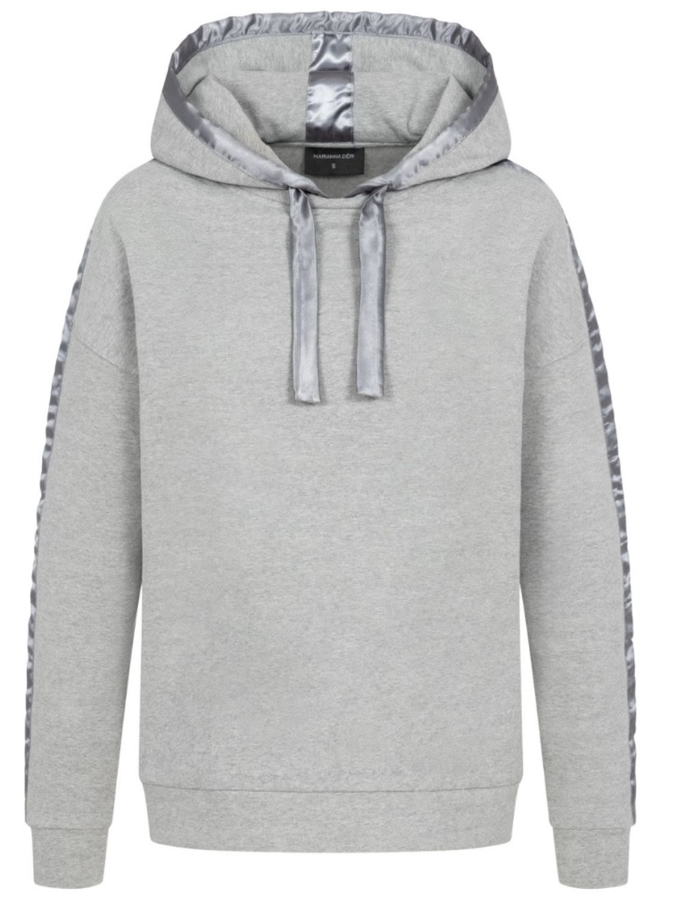 Marianna Déri Women's Satin-Trim Hooded Sweatshirt